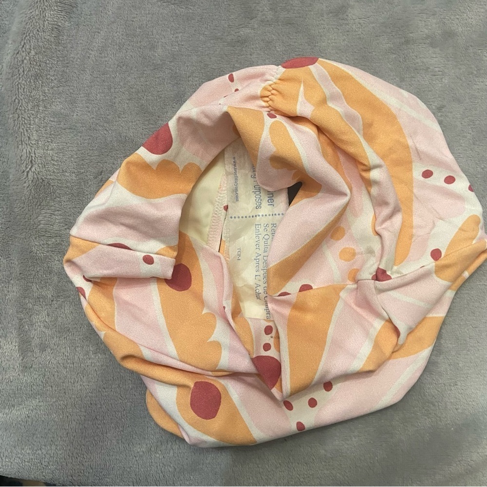 New! Montce BOTTOMS Pink Orange Palmas High Rise Bikini Bottom 4996 - Picture 2 of 8